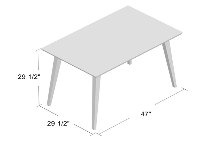 Mô tả chi tiết về mẫu bàn ăn gỗ rắn thiết kế đơn giản - BAN-002
