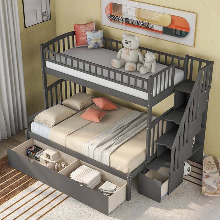 Giường ngủ 2 tầng đa năng GN-009