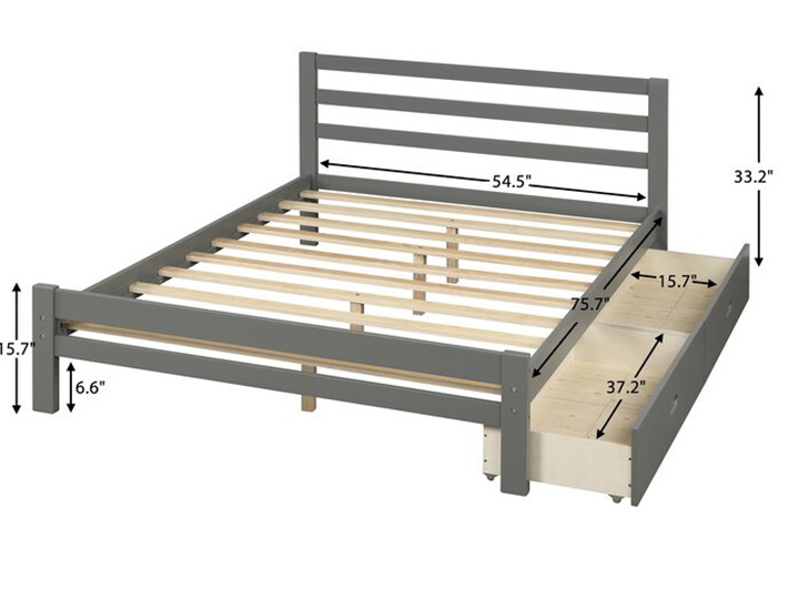 Giường ngủ gỗ đa năng GN-014