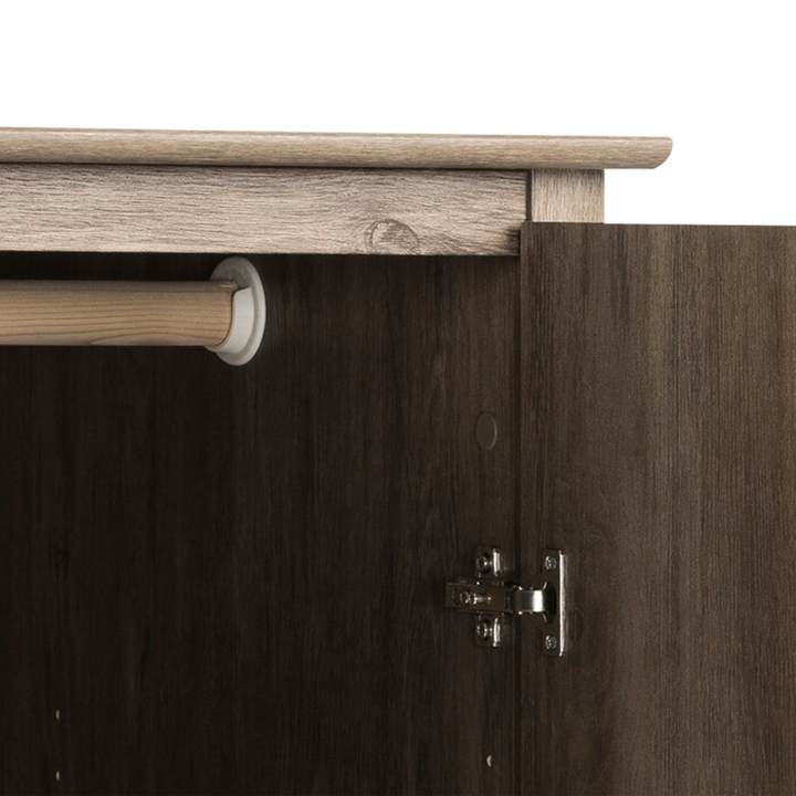 Tủ quần áo gỗ 2 cửa 2 ngăn tủ Legrand Armoire TQA-012