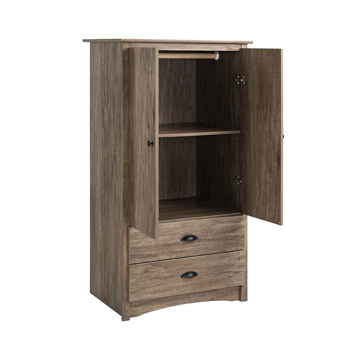 Tủ quần áo gỗ 2 cửa 2 ngăn tủ Legrand Armoire TQA-012