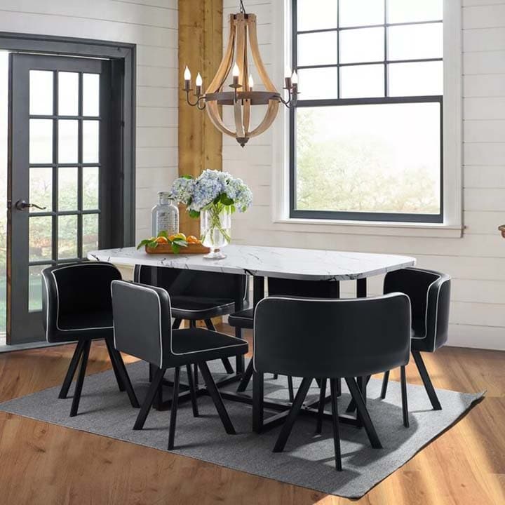 Bộ bàn ăn 6 ghế hiện đại