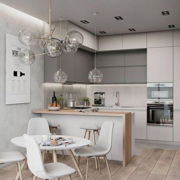 15 mẫu nội thất phòng bếp chung cư hiện đại, thông minh